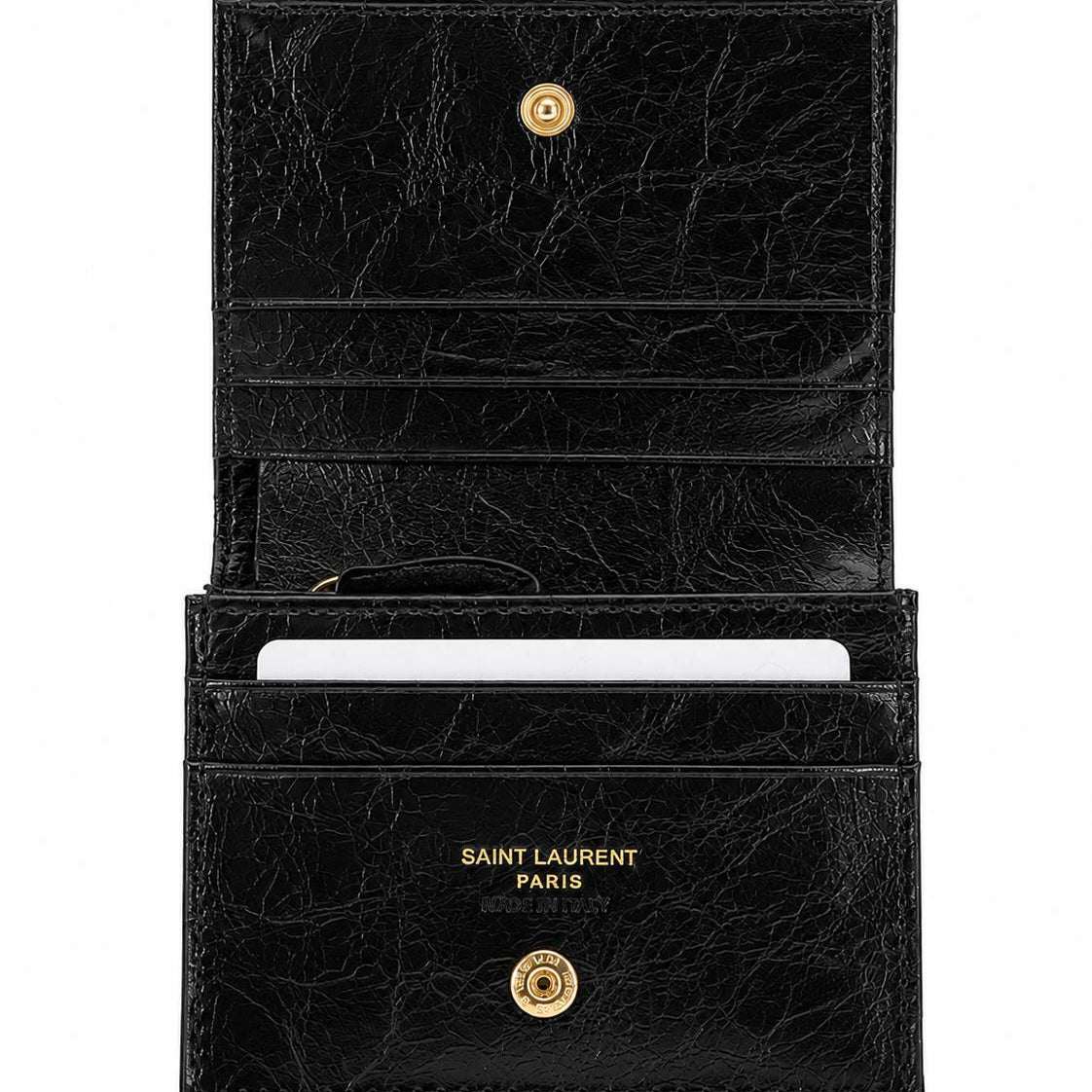 YSL Black Compact Wallet 🖤