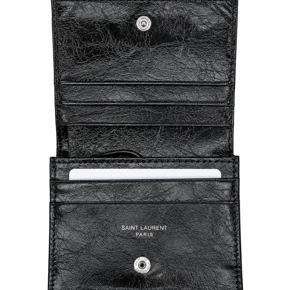 YSL Black Compact Wallet 🖤