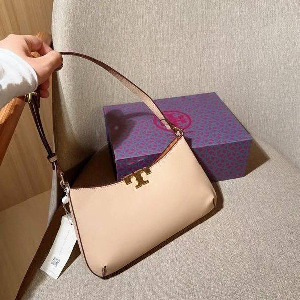 Tory Burch Color-Block Bag 🧡🤍🖤 Beige Accent