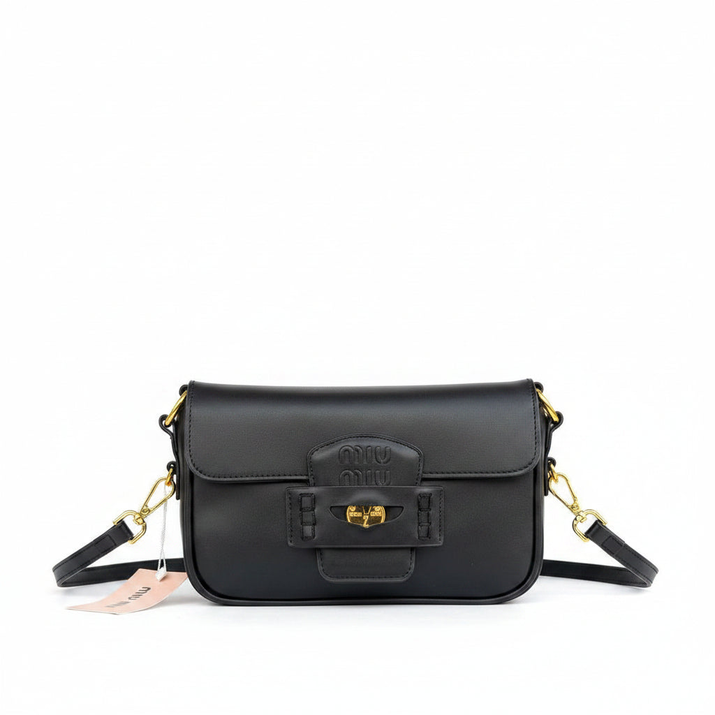 MIU MIU Black Leather Top Quality Bag 🖤