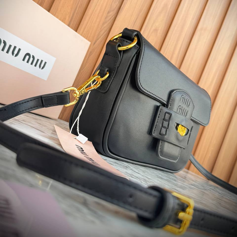 MIU MIU Black Leather Top Quality Bag 🖤