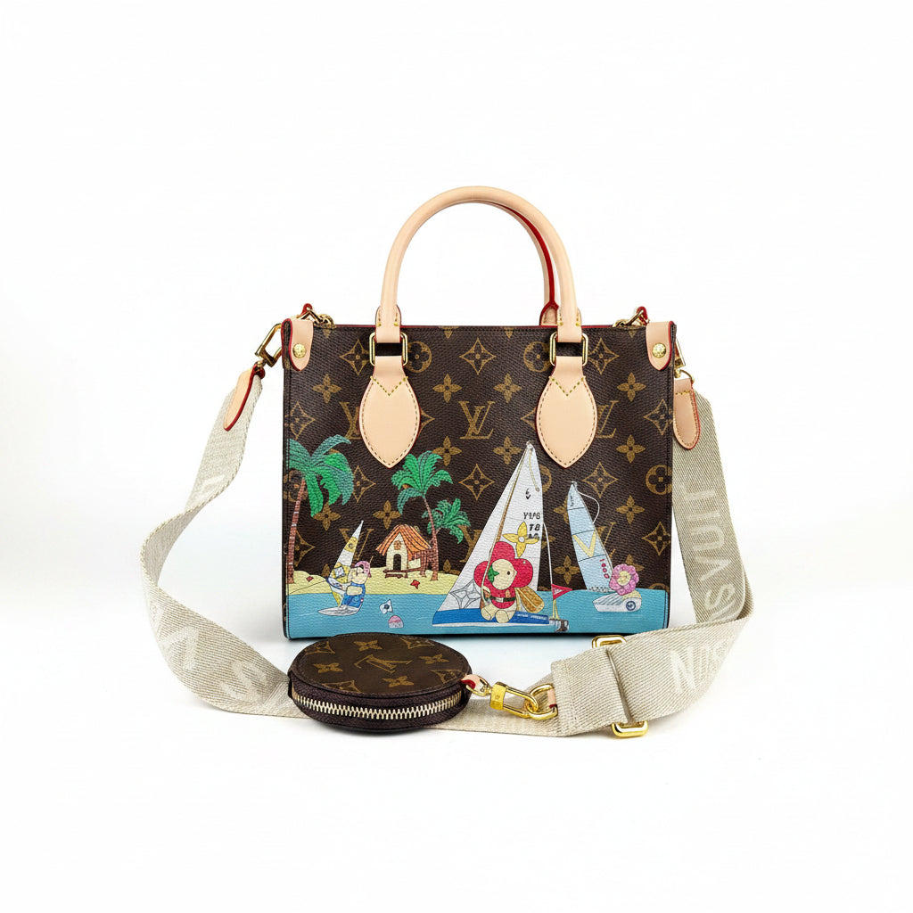 Louis Vuitton Monogram Beach Print Canvas Handbag 🏖️⛵👜