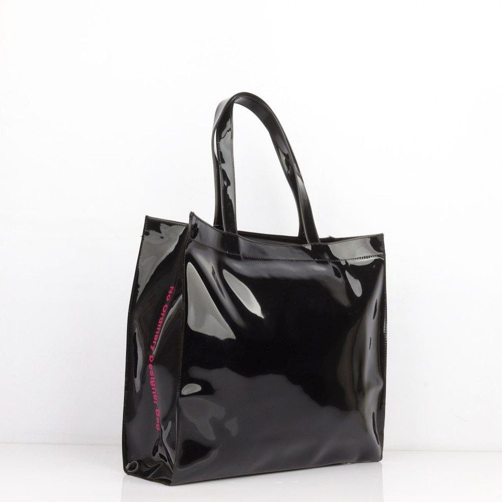 Ted Baker London Navy Bow Tote Bag in Glossy Silicone 🎀👜