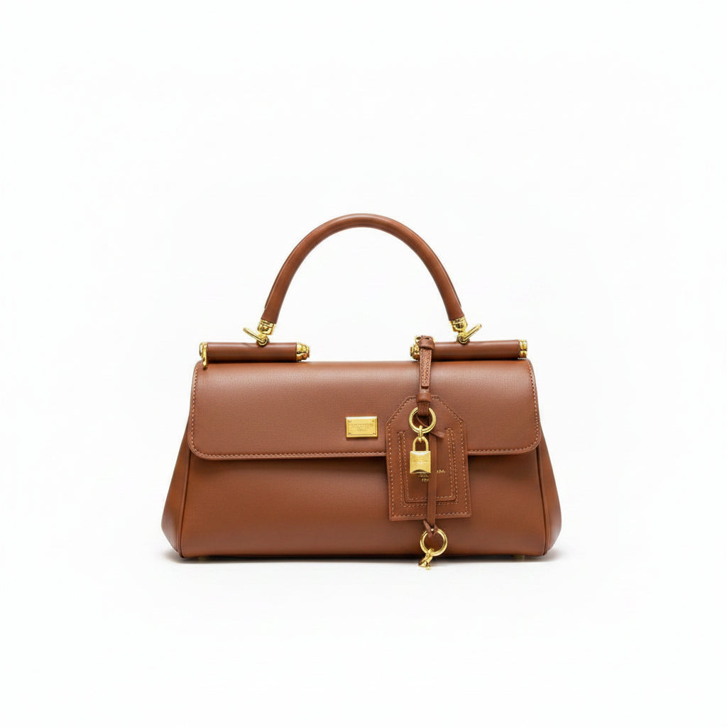 Dolce & Gabbana Gold Hardware Padlock Handbag