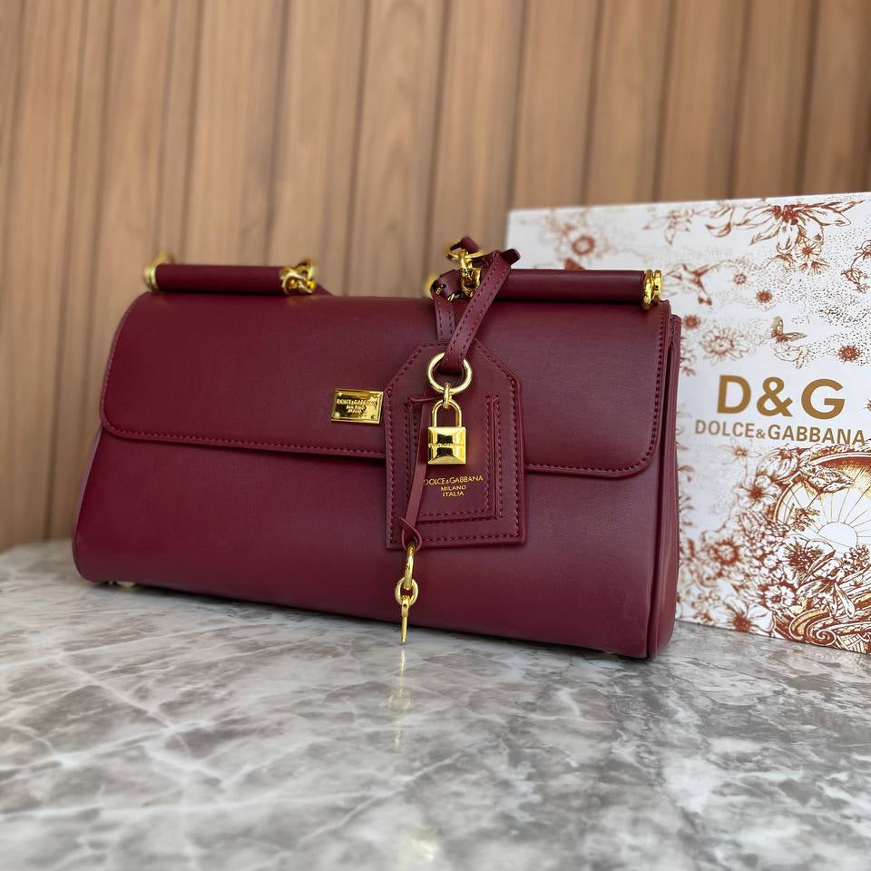Dolce & Gabbana Gold Hardware Padlock Handbag