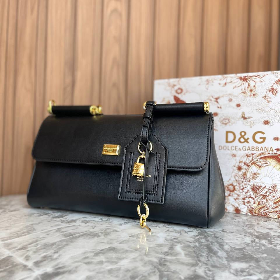 Dolce & Gabbana Gold Hardware Padlock Handbag