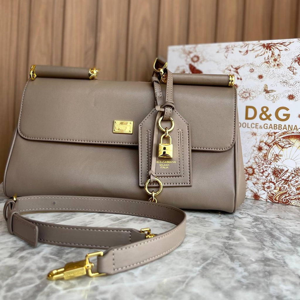 Dolce & Gabbana Gold Hardware Padlock Handbag