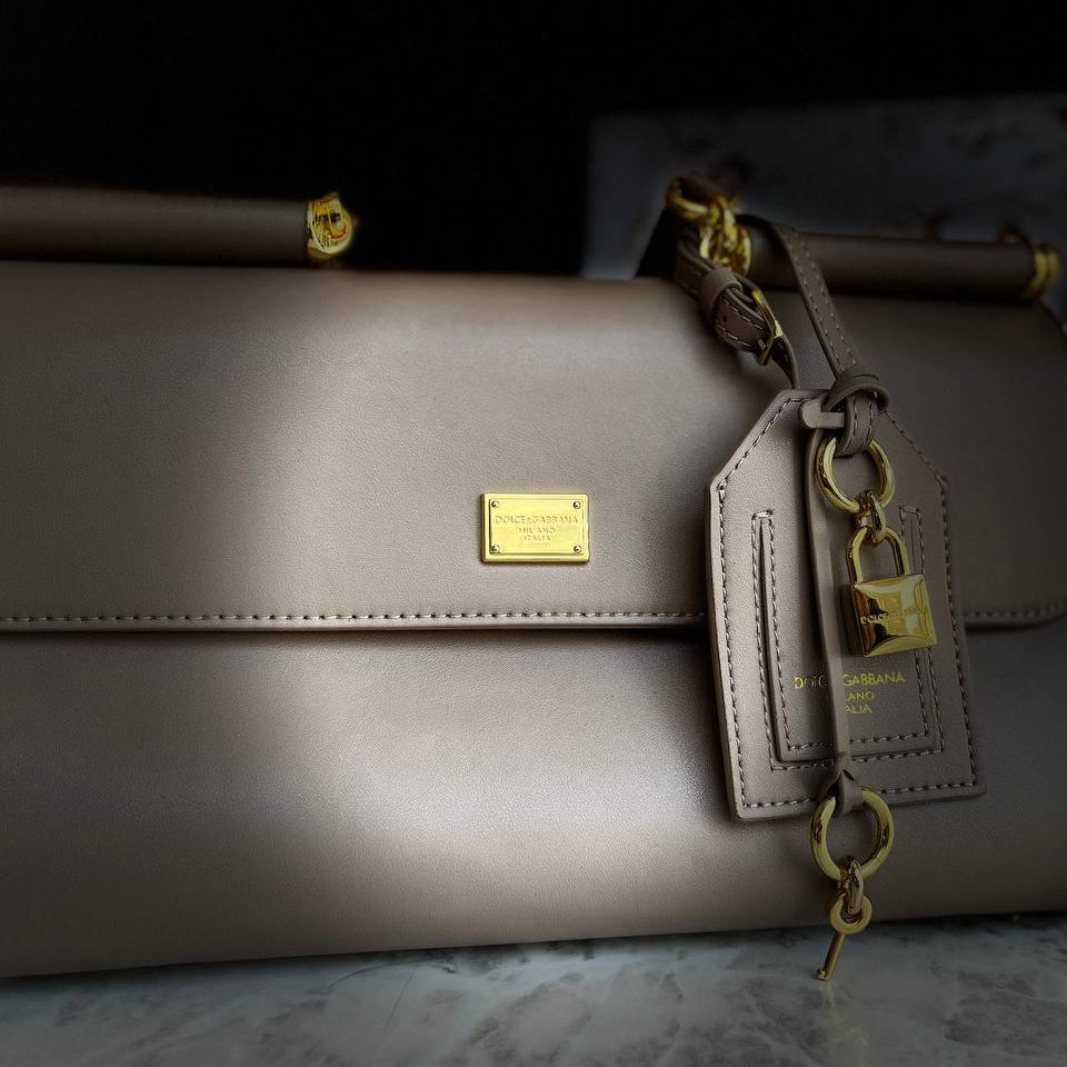 Dolce & Gabbana Gold Hardware Padlock Handbag