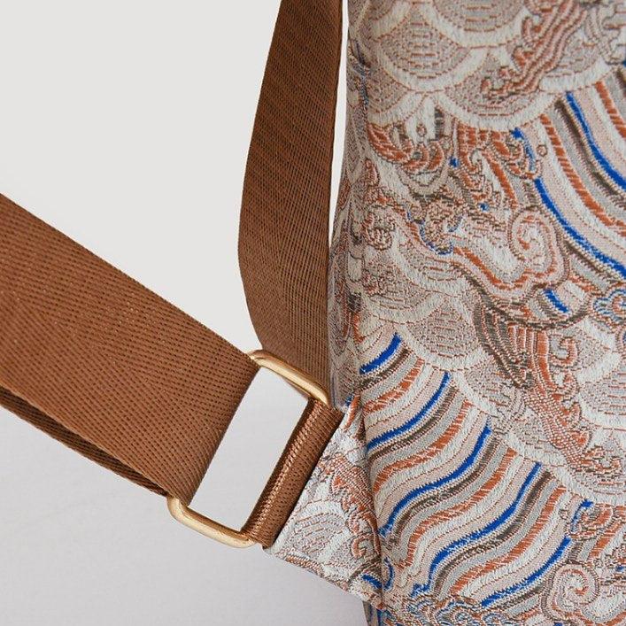 Marles Kelleh Patterned Leather Backpack