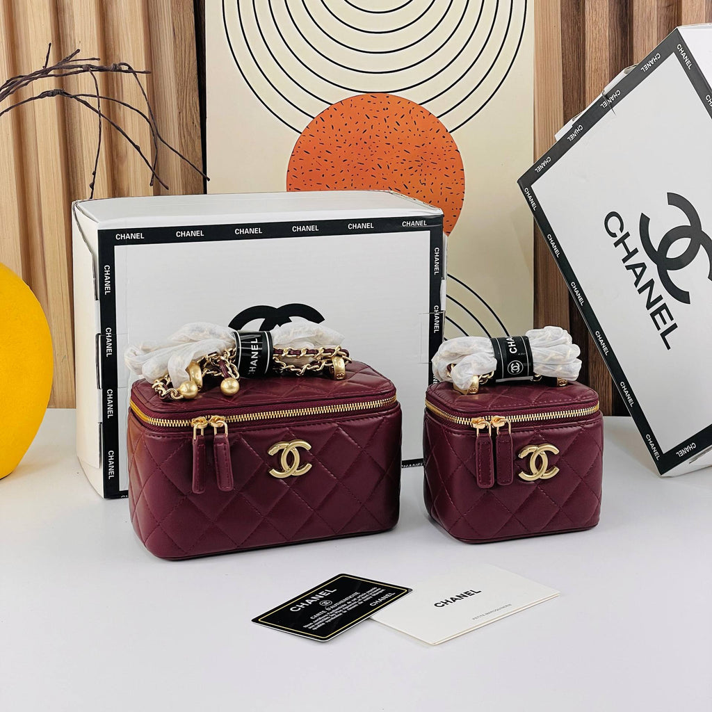 Chanel Pink Vanity Case 💖👛 Luxury Organizer