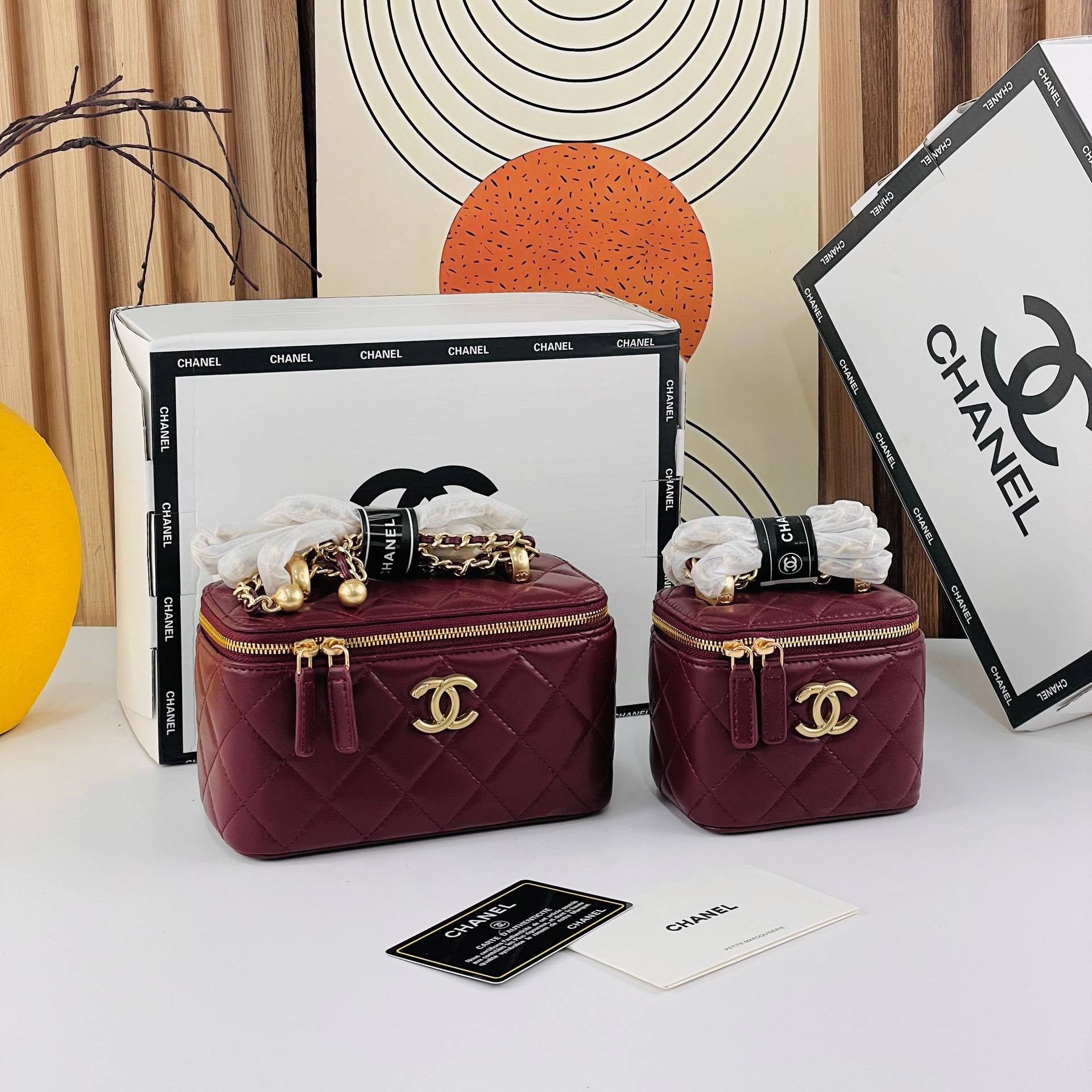 Chanel Pink Vanity Case 💖👛 Luxury Organizer