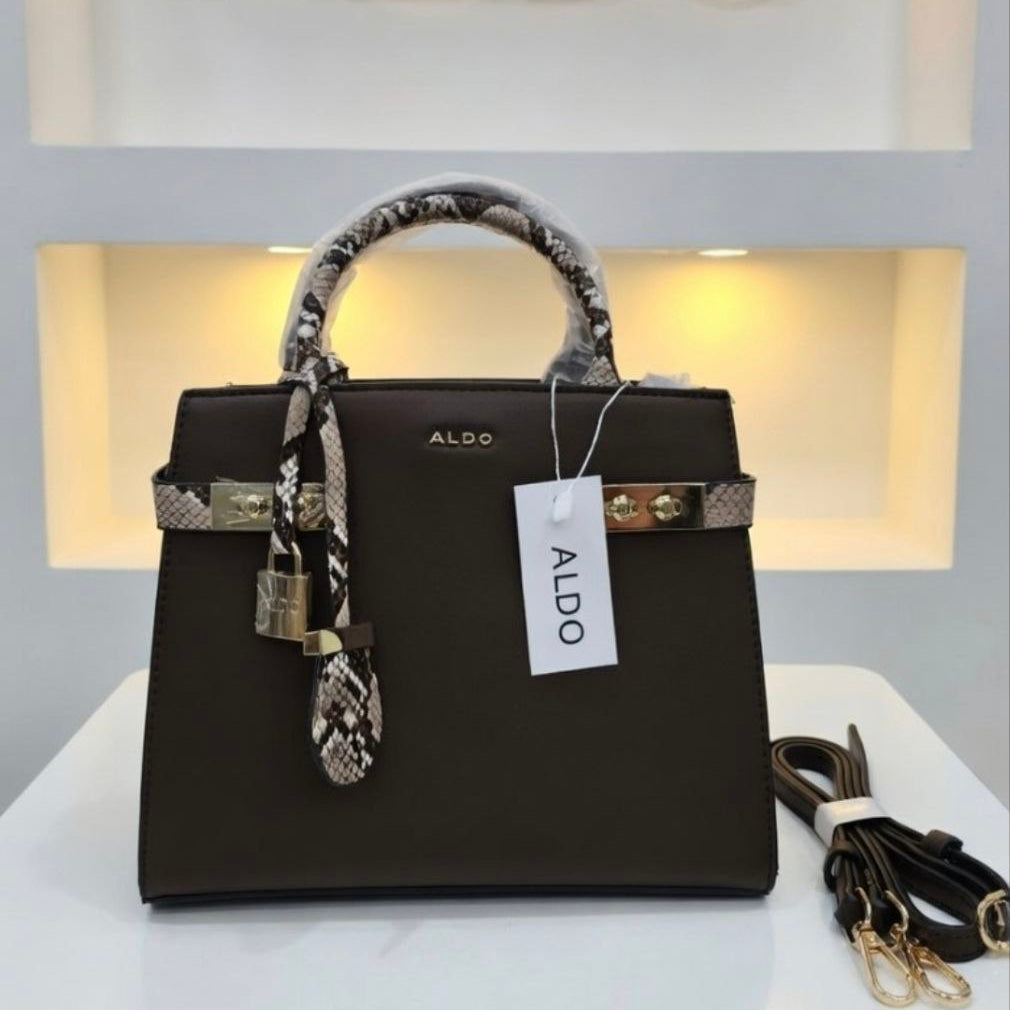 ALDO Burgundy Crossbody Bag 👜 Light Gold Accent