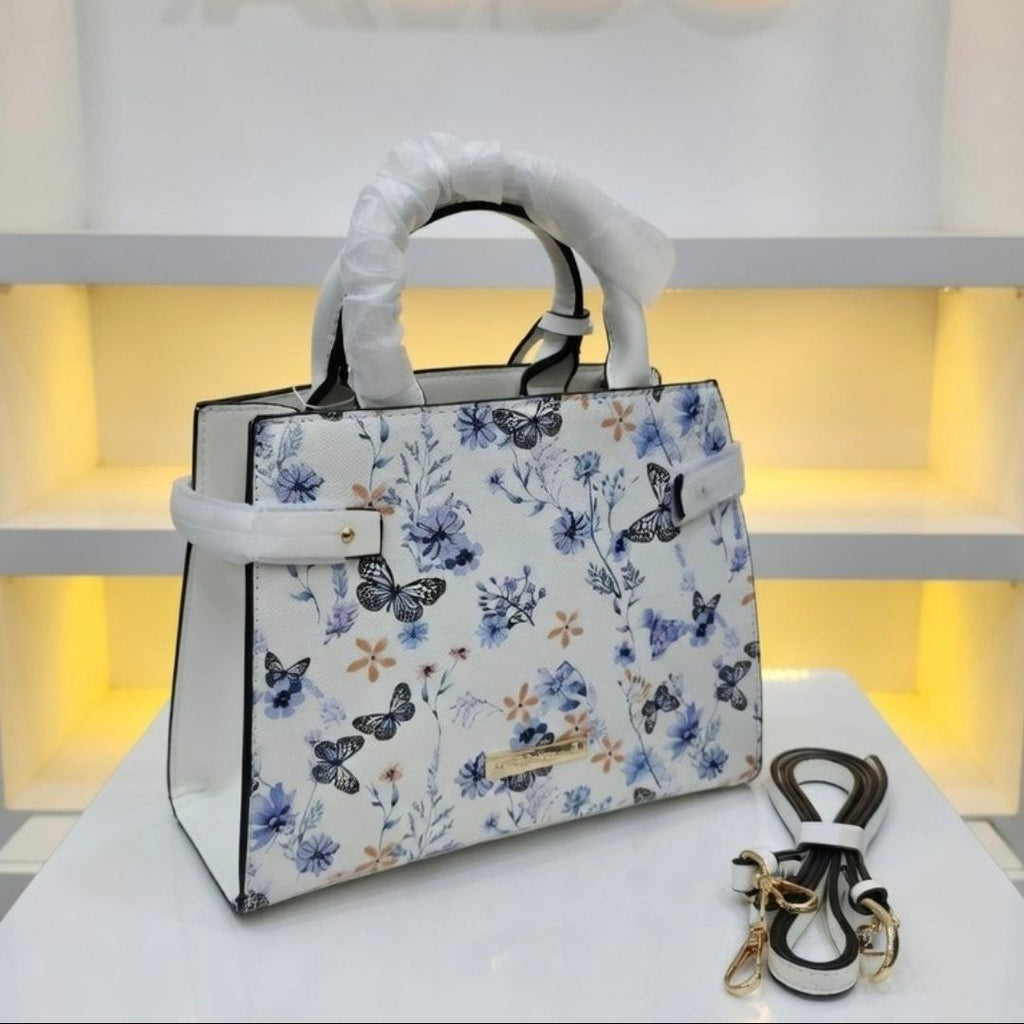 ALDO Burgundy Crossbody Bag 👜 Light Gold Accent