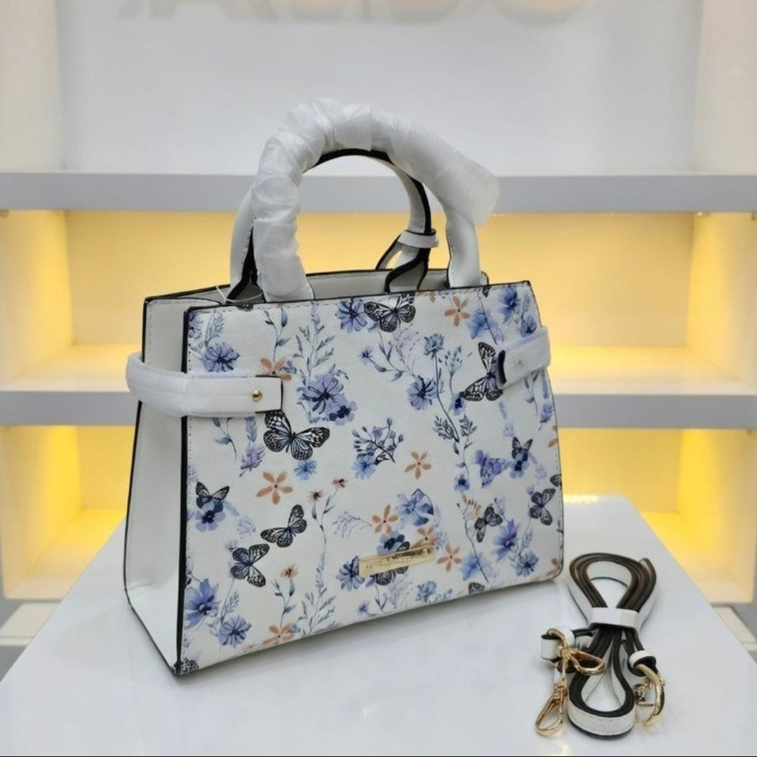 ALDO Burgundy Crossbody Bag 👜 Light Gold Accent