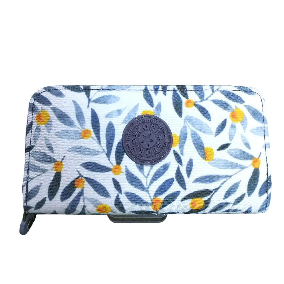 Floral Crinkle Sport Wallet 🌸 Double Zipper Phone Holder
