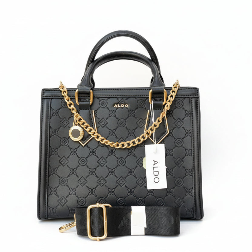 Aldo Chic Colorblock Bag 🖤🤍❤️ With Dust Bag & Box