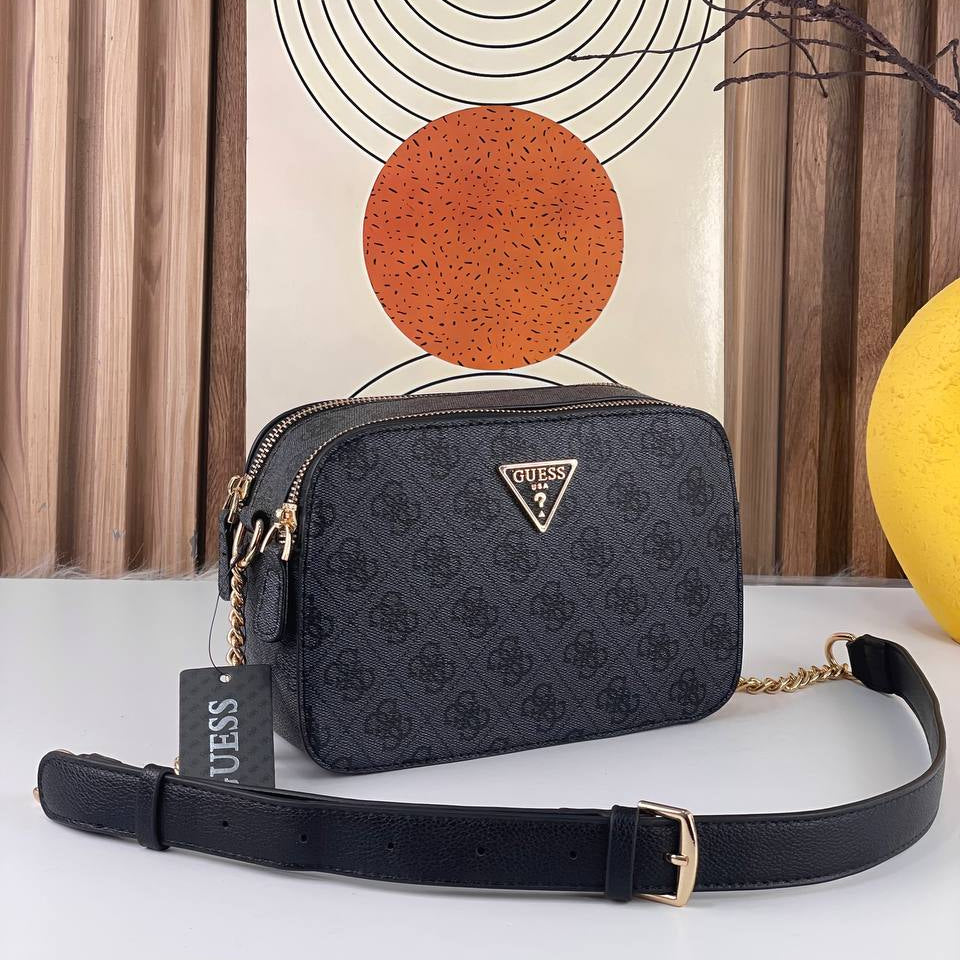 GUESS Chic Crossbody Bag 👜 in Brown, Black & Dark Brown 🖤