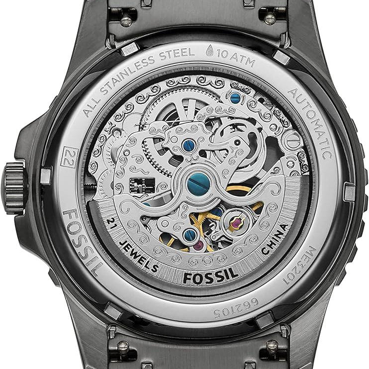 Fossil Stainless Steel Men's Watch ⌚⚫🔵