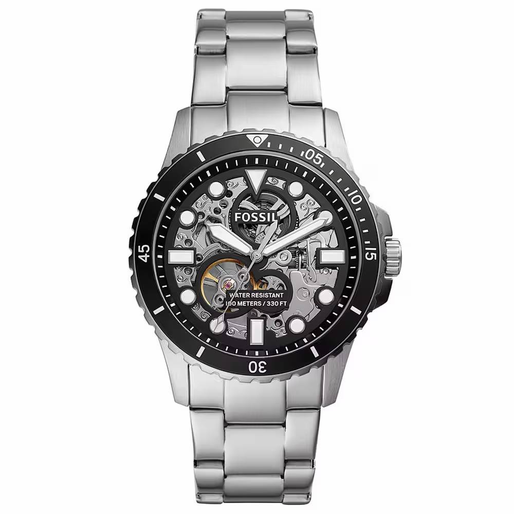 Fossil Stainless Steel Men's Watch ⌚⚫🔵