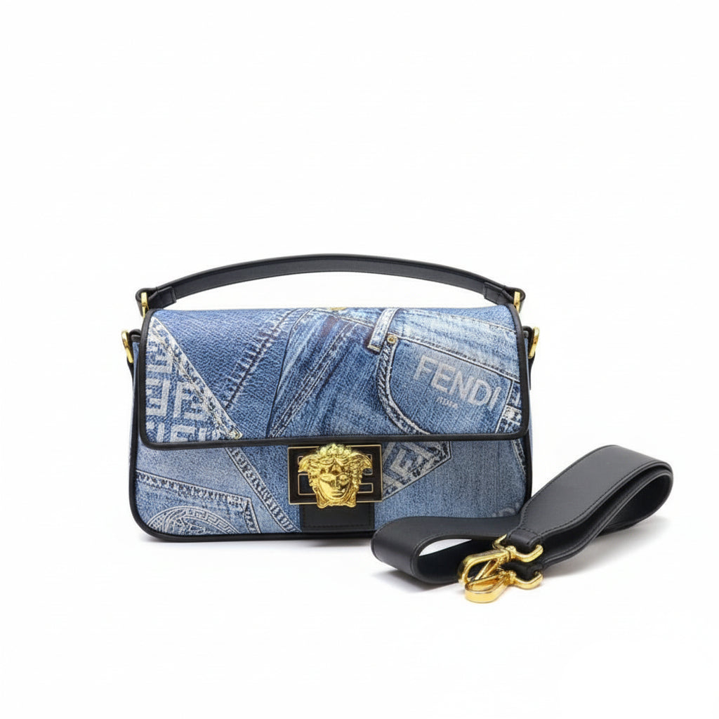 Fendi Blue Bag 💙 Chic Designer Handbag