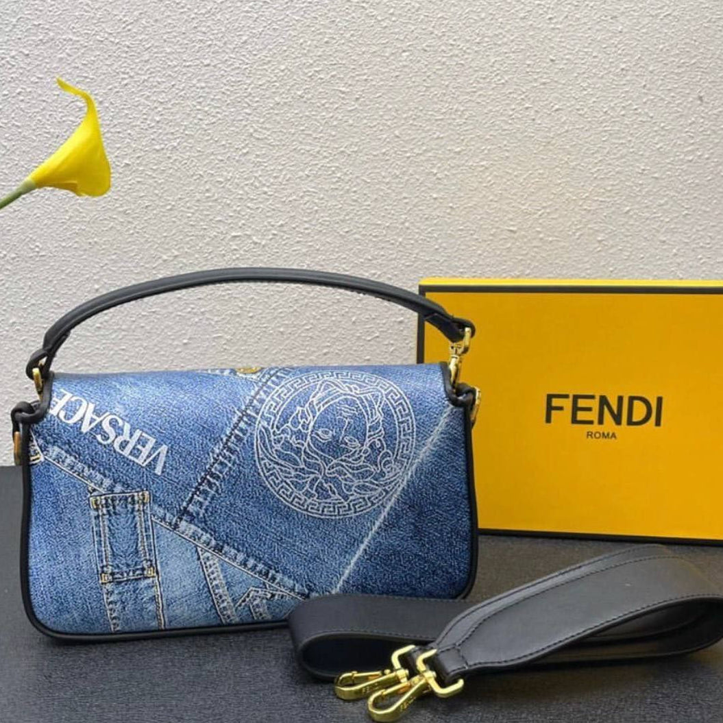 Fendi Blue Bag 💙 Chic Designer Handbag