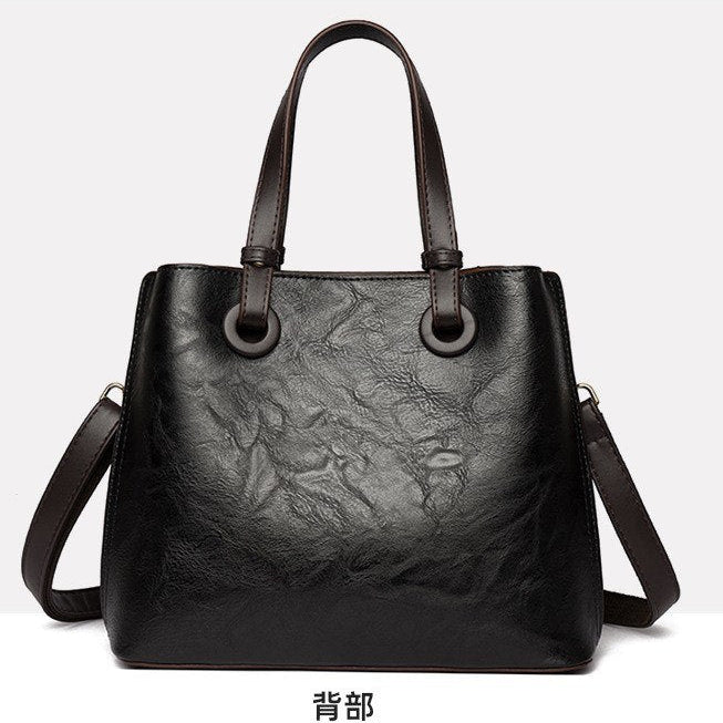 Elephant Embossed Clasp Buckle Handbag