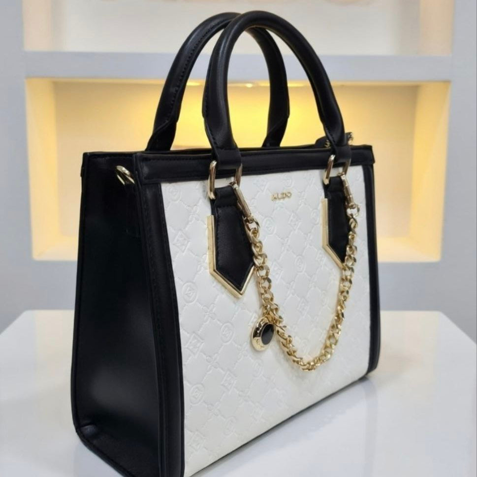 ALDO Leather Crossbody: Chic in White, Black, Burgundy 👜