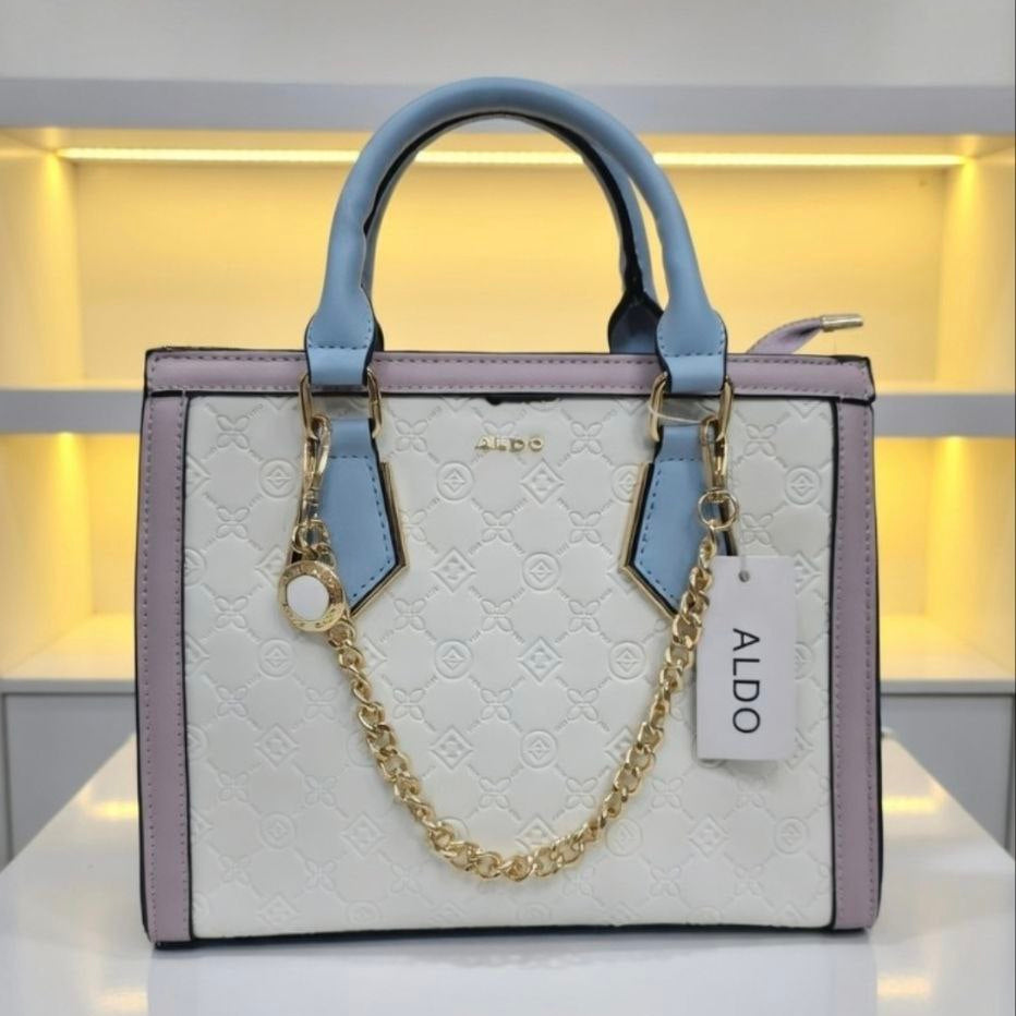 ALDO Leather Crossbody: Chic in White, Black, Burgundy 👜