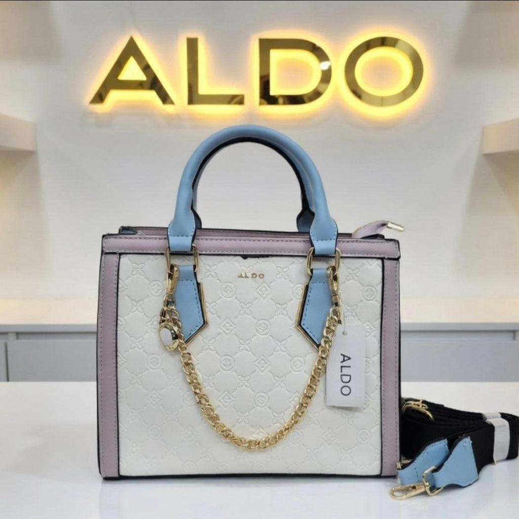 ALDO Leather Crossbody: Chic in White, Black, Burgundy 👜