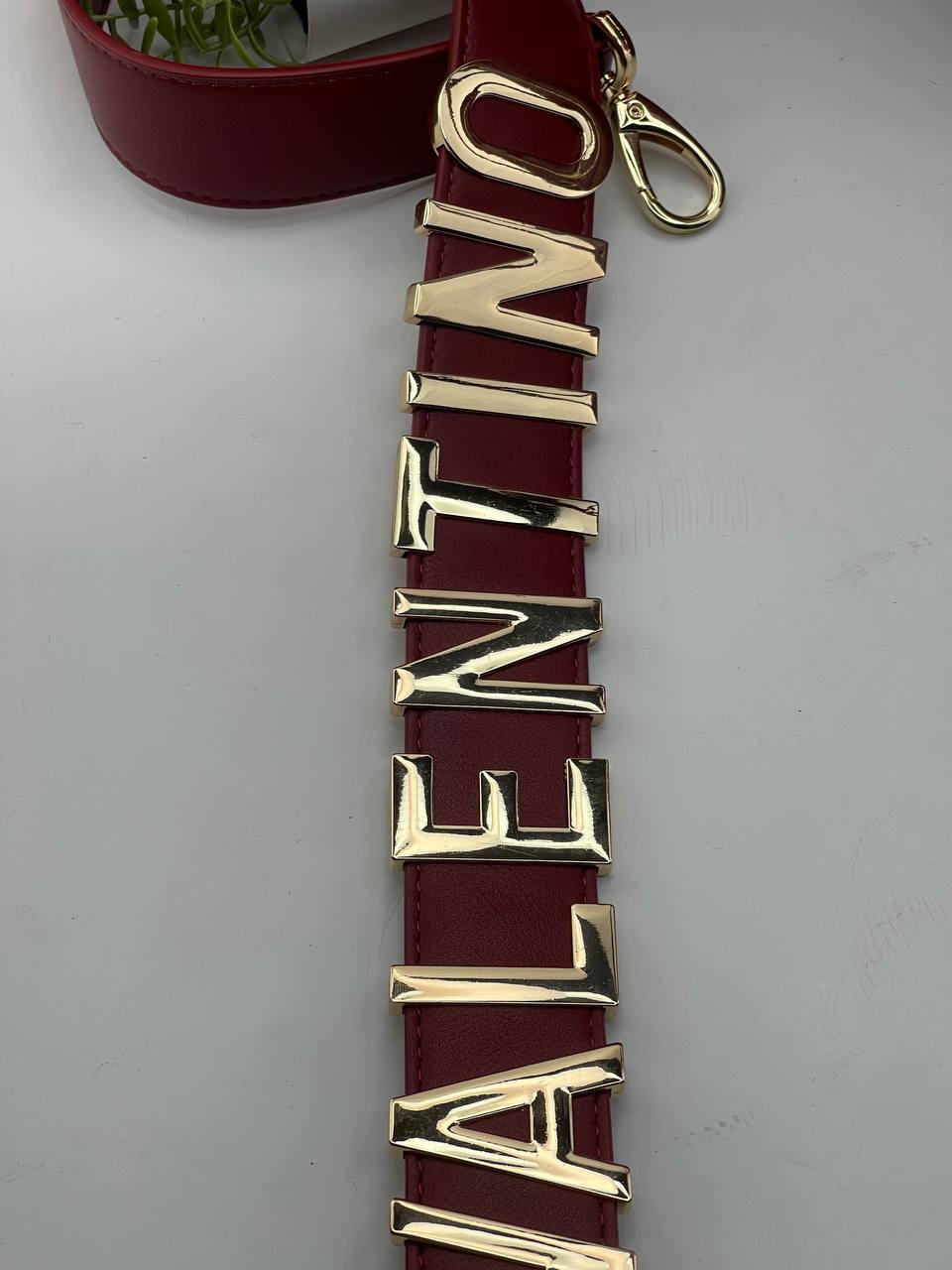 Valentino Garavani Leather Tote Bag with Bold Logo Strap 👜✨🍷