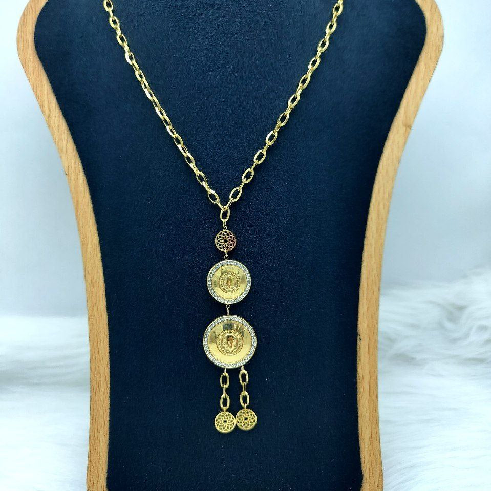 Golden Queen Stainless Pure Necklace 👑✨