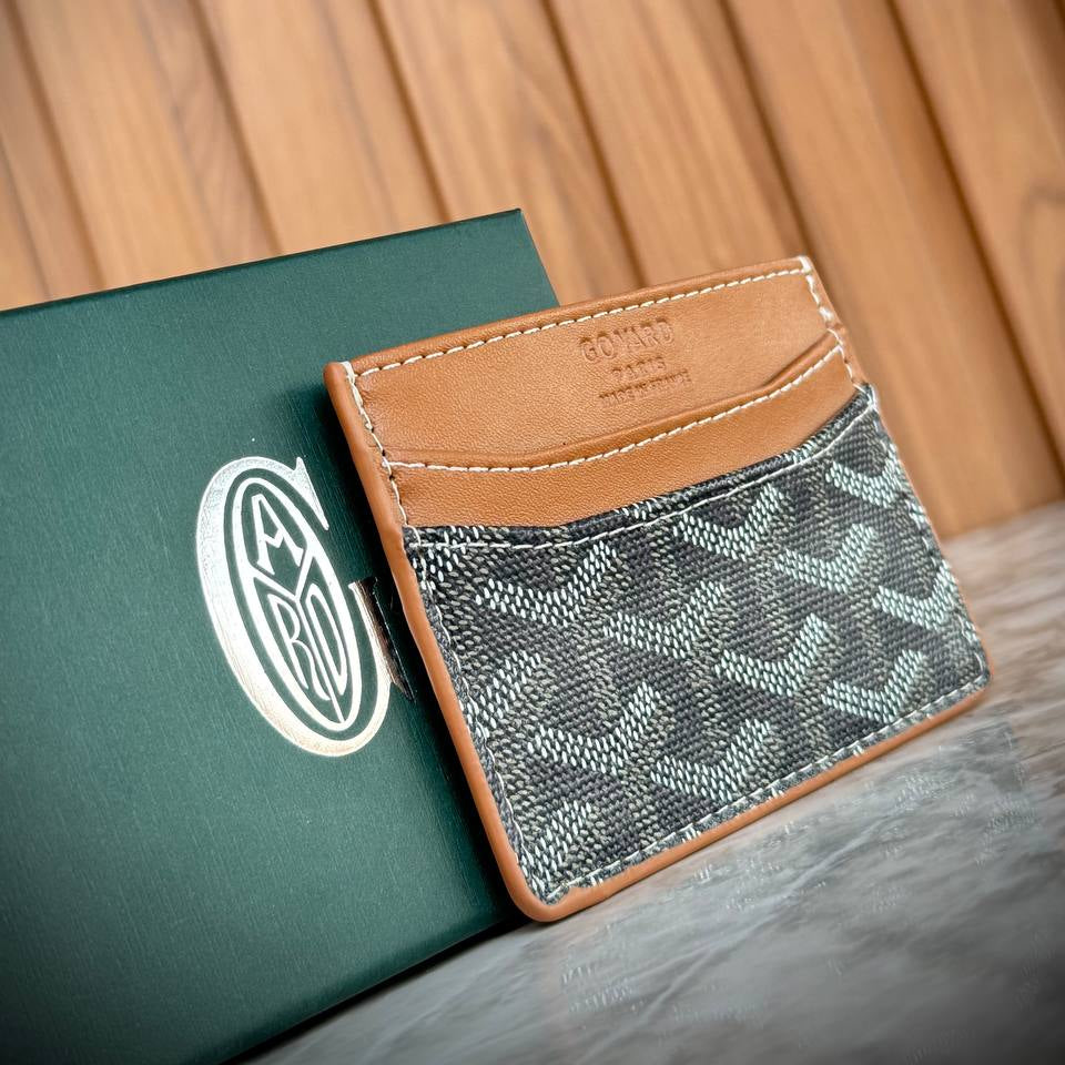 Goyard Saint Sulpice Card Holder in Yellow Goyardine Canvas 💳🌟📁