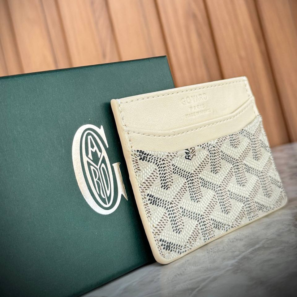 Goyard Saint Sulpice Card Holder in Yellow Goyardine Canvas 💳🌟📁