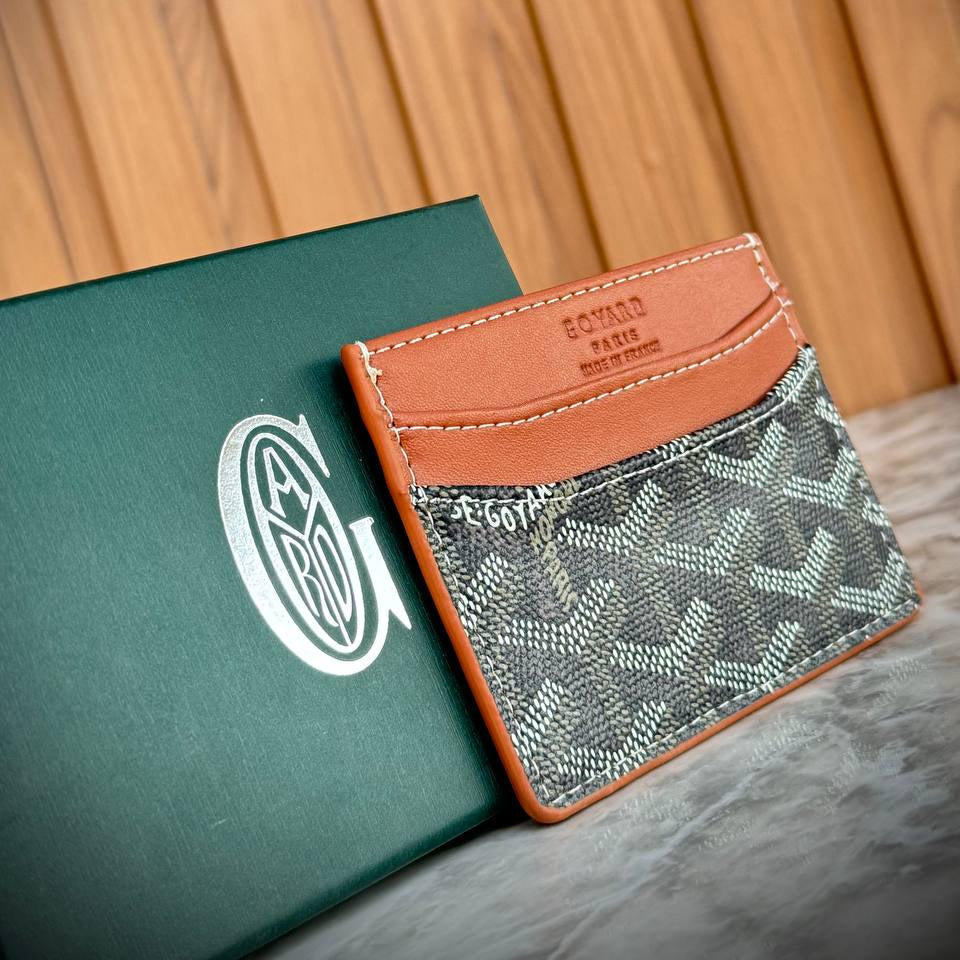 Goyard Saint Sulpice Card Holder in Yellow Goyardine Canvas 💳🌟📁