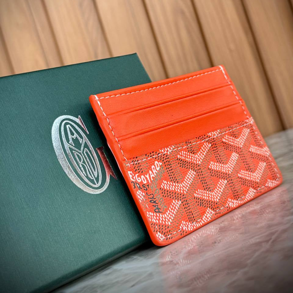 Goyard Saint Sulpice Card Holder in Yellow Goyardine Canvas 💳🌟📁