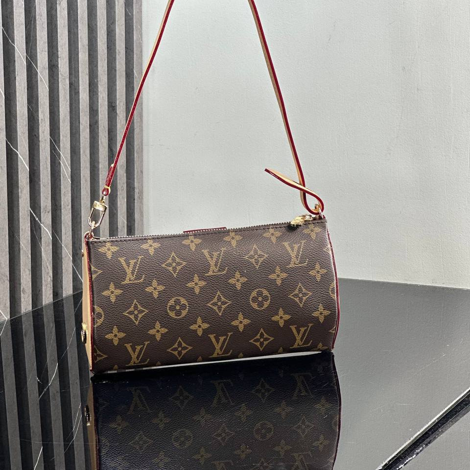 Louis Vuitton Monogram Papillon Shoulder Bag with Gold Padlock 👜✨🤎