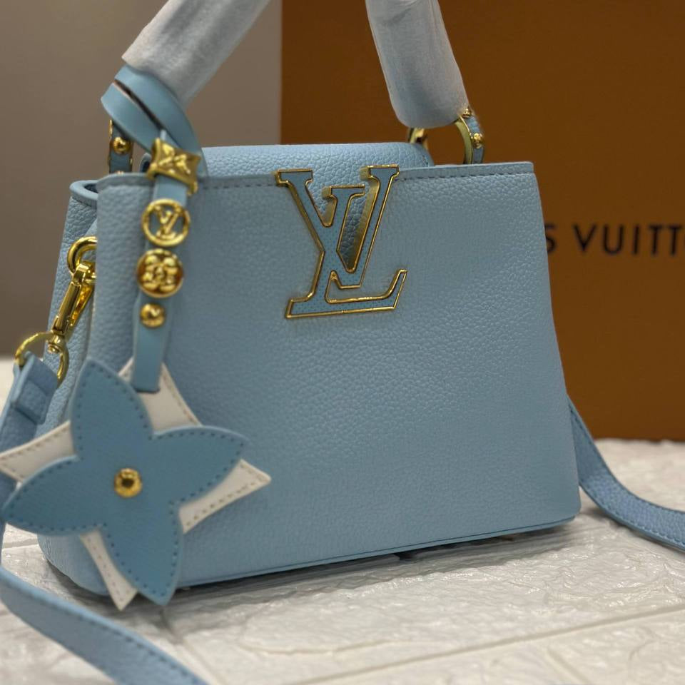 LV Capucines: Master Quality Black & Blue Bag 🖤💙