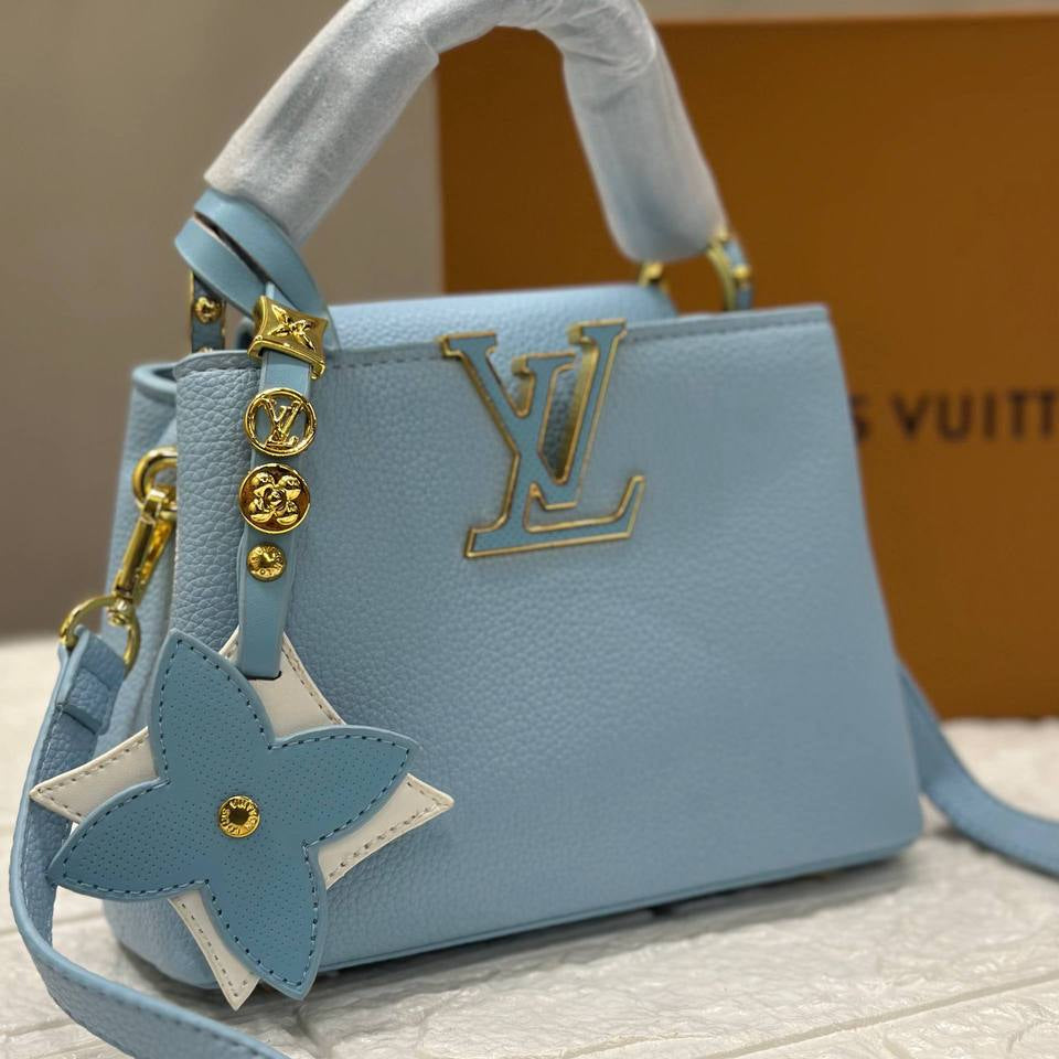 LV Capucines: Master Quality Black & Blue Bag 🖤💙