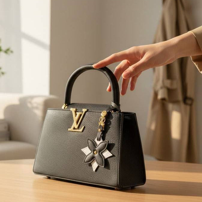 LV Capucines: Master Quality Black & Blue Bag 🖤💙