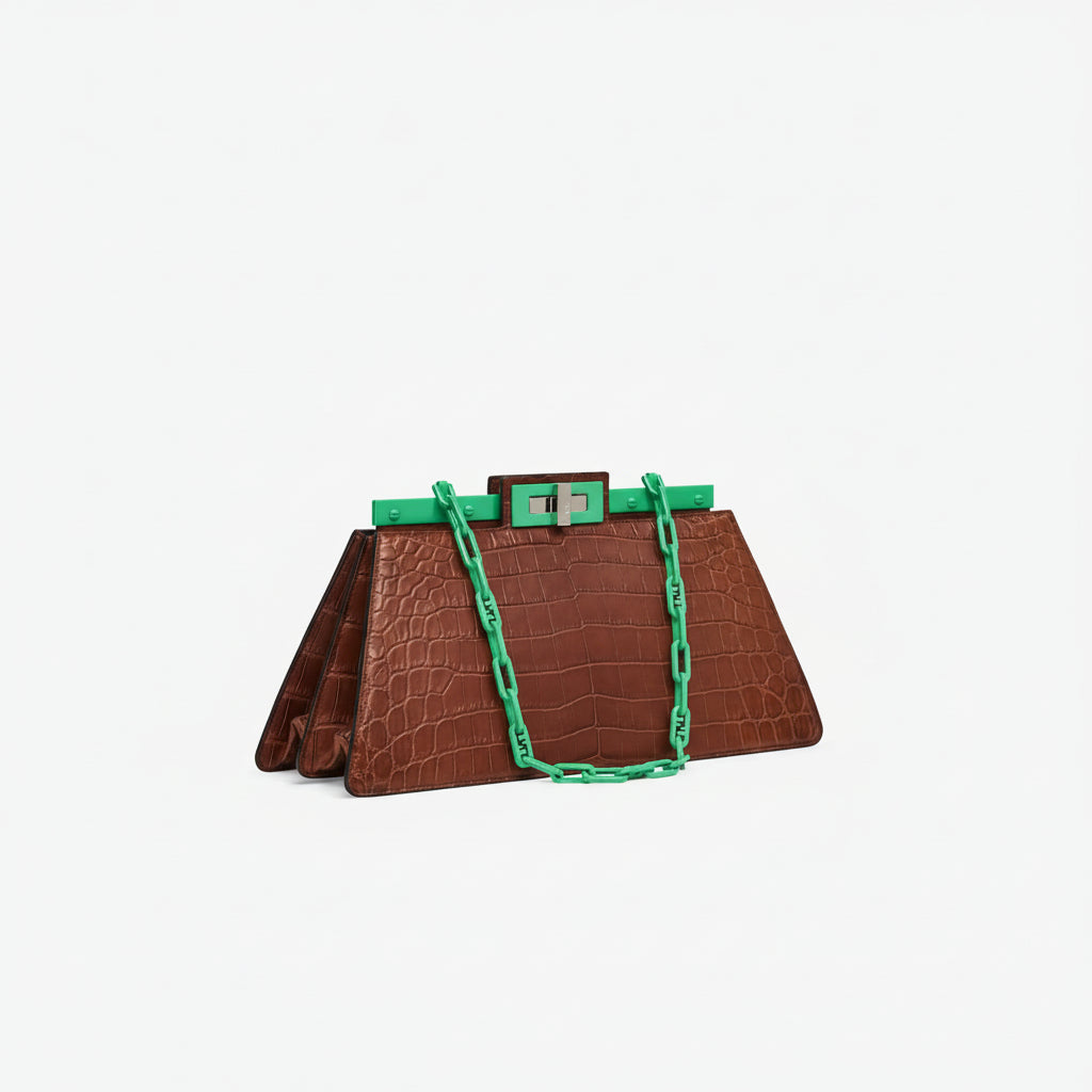 Fendi Brown & Green Bag 👜🌿
