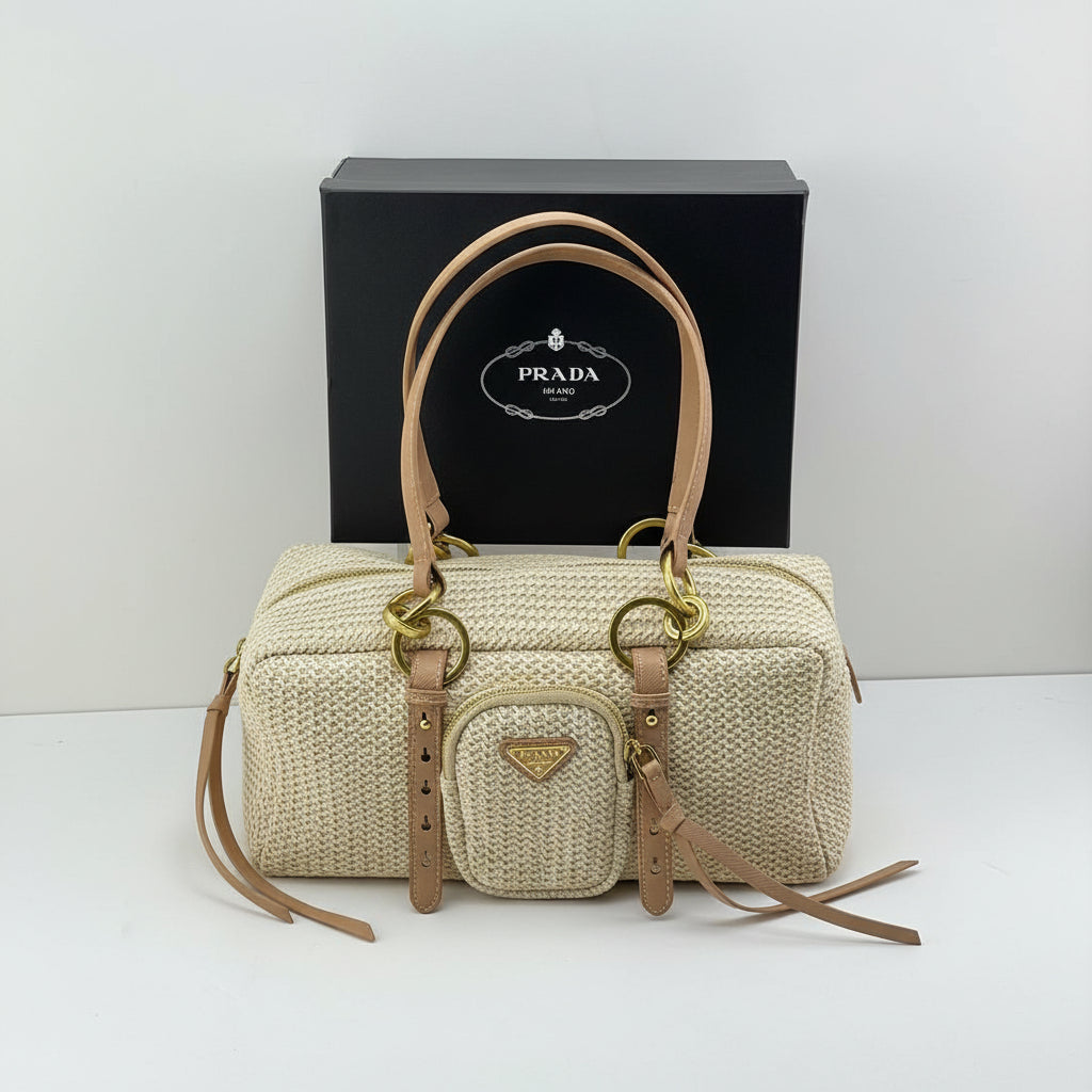 Prada Beige Bag 👜 Classic Elegance 💫 With Box