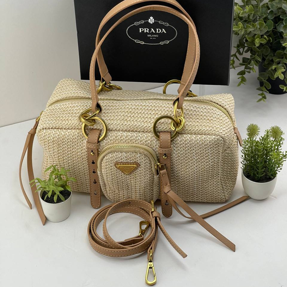 Prada Beige Bag 👜 Classic Elegance 💫 With Box