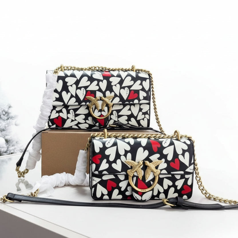 PINKO Chic Bag 🖤🤍❤️ Top Quality with Box