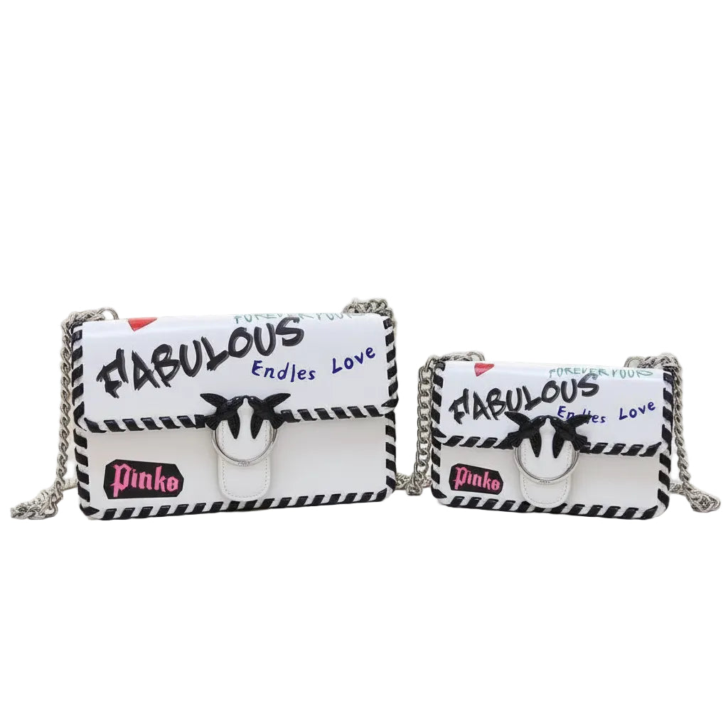 PINKO White Bag 🤍 Top Quality with Box