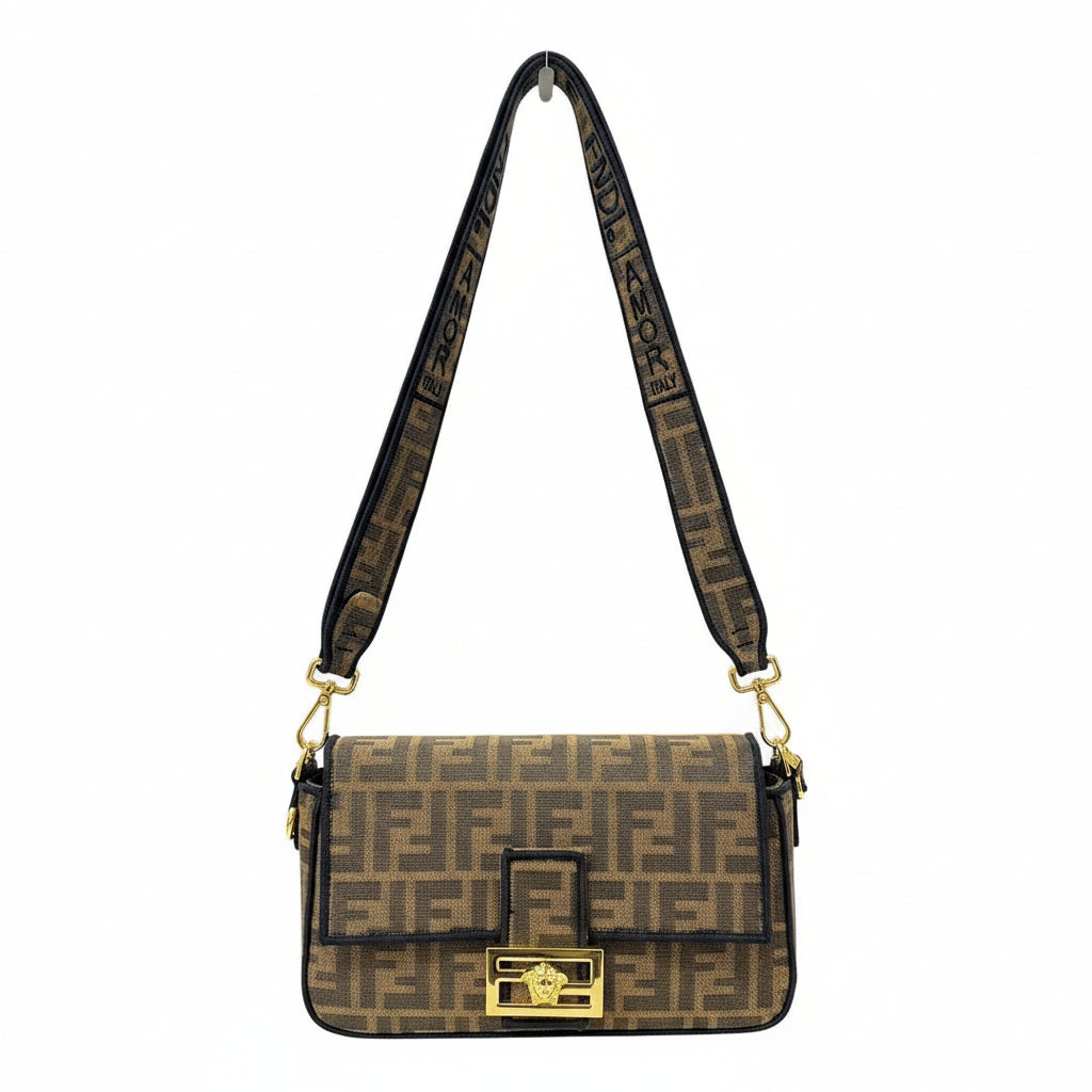 Fendi Brown Baguette: Iconic Chic 👜🍫