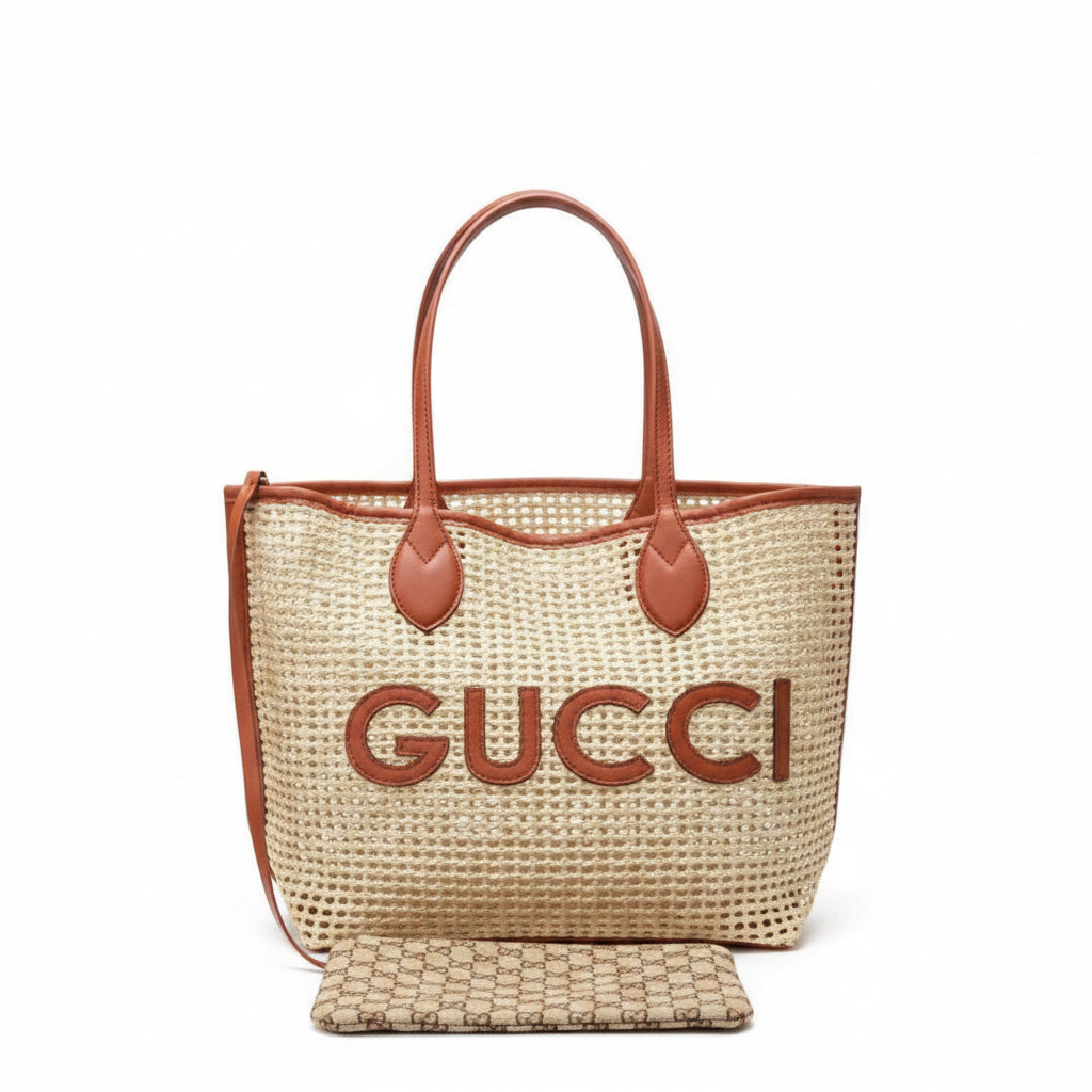 Gucci Mirror Woven Bag 👜 Original with Pouch