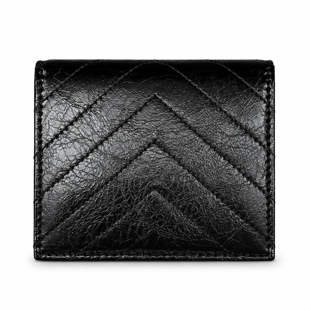 YSL Black Leather Wallet 🖤 Sleek & Chic