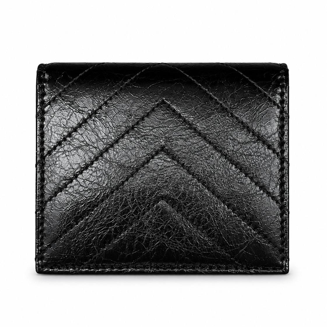 YSL Black Leather Wallet 🖤 Sleek & Chic