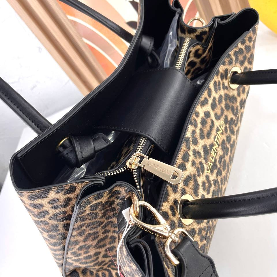 Valentino: Leopard & Burgundy Bag 🐆🍷