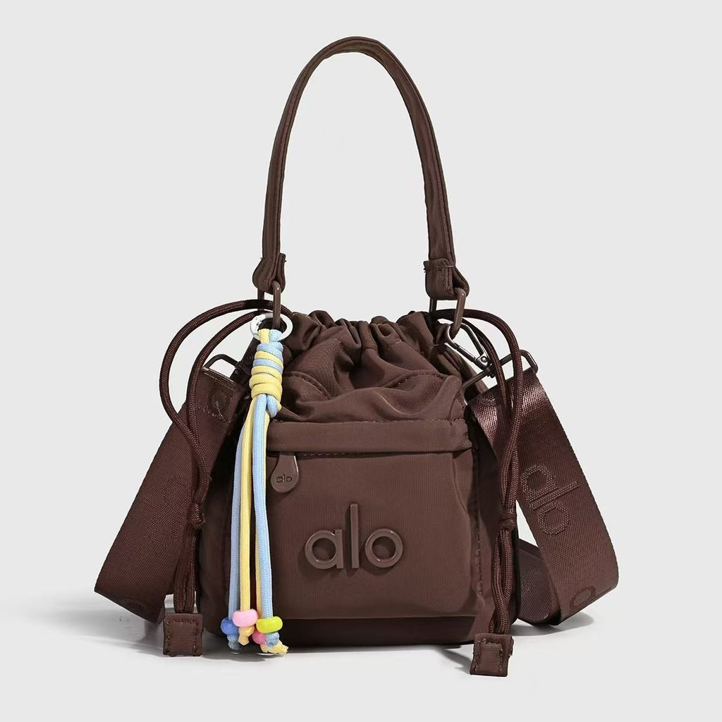 Alo Mirror Original Small Drawstring Bag with Beaded Tassel